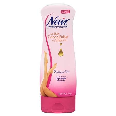 Nair Hair Remover Lotion For Body & Legs Cocoa Butter & Vitamin E - 9 oz.