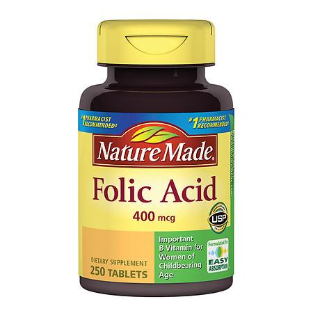 Nature Made Folic Acid 400 mcg - 250 ea