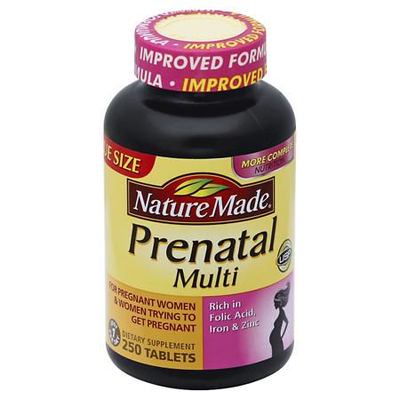 Nature Made Multi Prenatal VitaminMineral Dietary Supplement Tablets - 250 ea