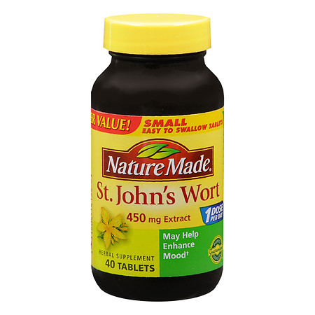 Nature Made St. John's Wort, 450mg Extract, Tablets - 40 ea