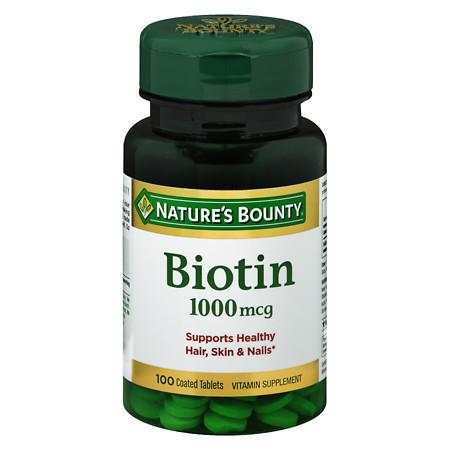 Nature's Bounty Biotin, 1000mcg Tablets - 100 ea