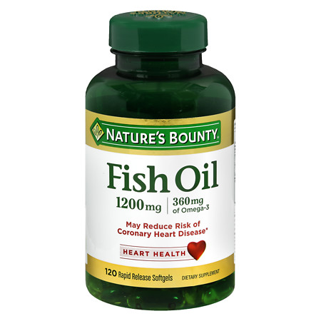 Nature's Bounty Fish Oil 1200 mg Dietary Supplement Softgels - 100 ea