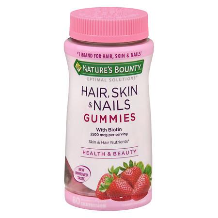 Nature's Bounty Hair, Skin & Nails Gummies with Biotin - 80 ea