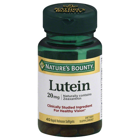 Nature's Bounty Lutein 20 mg Dietary Supplement Softgels - 30 ea