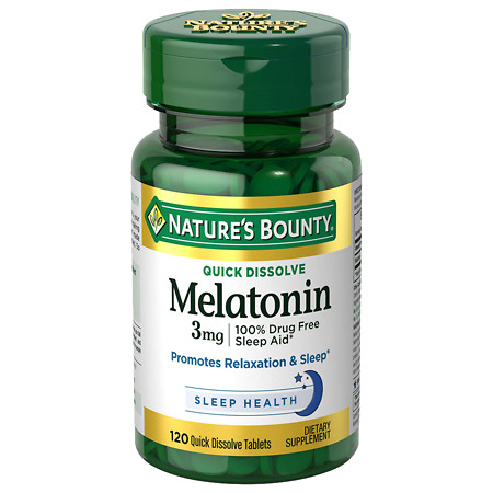 Nature's Bounty Natural Melatonin 3 mg, Tablets - 120 ea