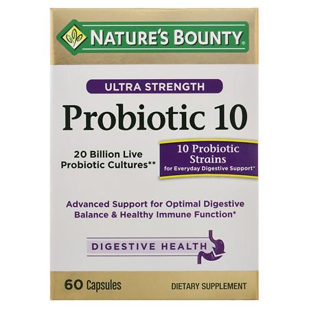 Nature's Bounty Ultra Strength Probiotic 10, Capsules - 60 ea