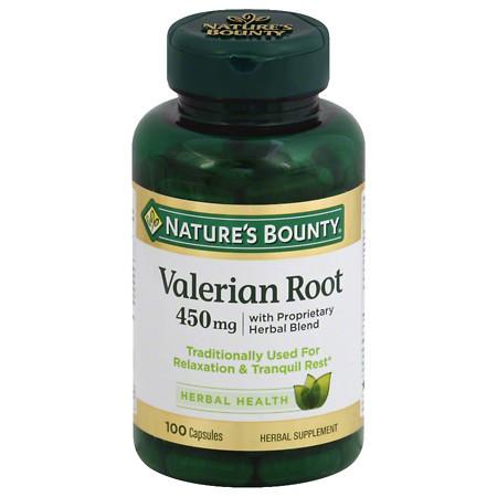 Nature's Bounty Valerian Root 450 mg Plus Calming Blend Dietary Supplement Capsules - 100 ea