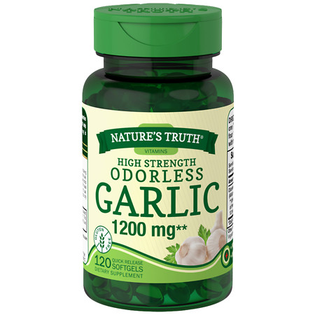Nature's Truth High Strength Odorless Garlic 1200mg - 120 ea