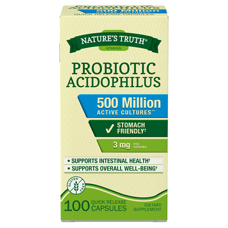 Nature's Truth Probiotic Acidophilus 4mg 500 Million - 100 ea