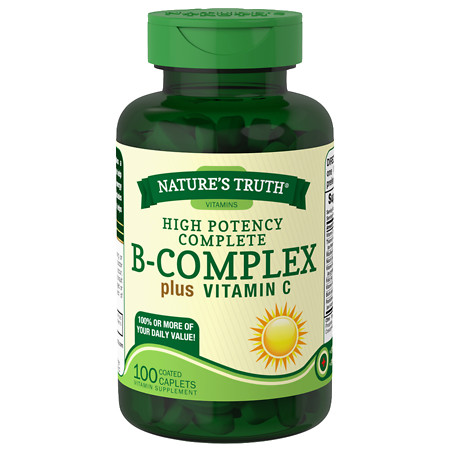 Nature's Truth Timed Release High Potency B-Complex Plus Vitamin C - 100 ea