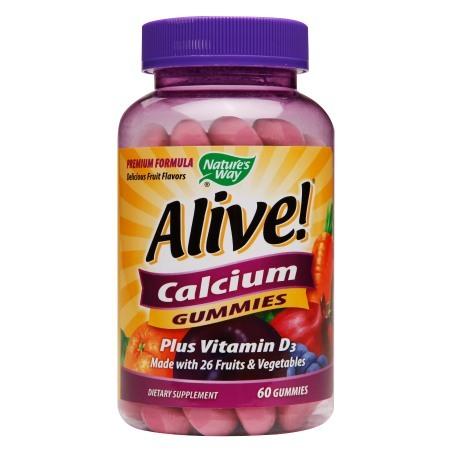 Nature's Way Alive! Calcium Plus Vitamin D3 Gummies - 60 ea