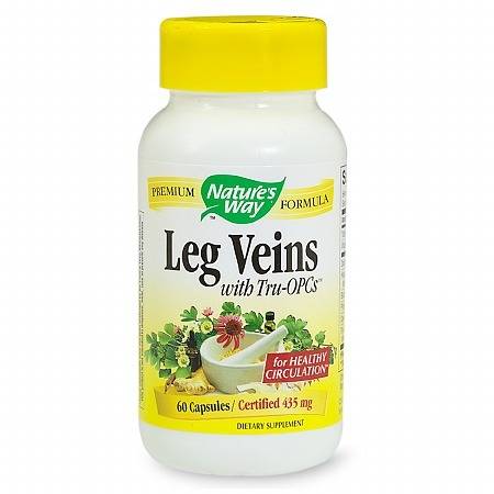 Nature's Way Leg Veins Dietary Supplement Capsules - 60 ea