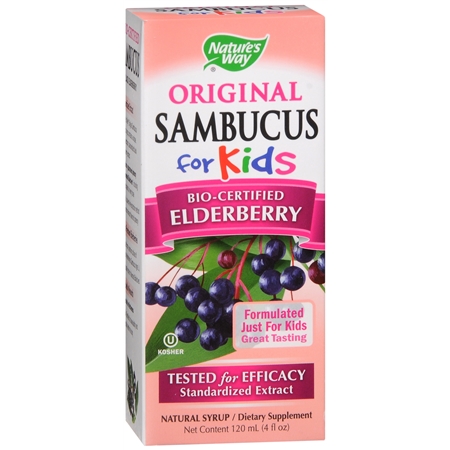 Nature's Way Sambucus for Kids Dietary Supplement Syrup Elderberry - 4 fl oz