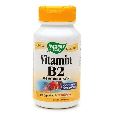Nature's Way Vitamin B2 Dietary Supplement Capsules - 100 ea
