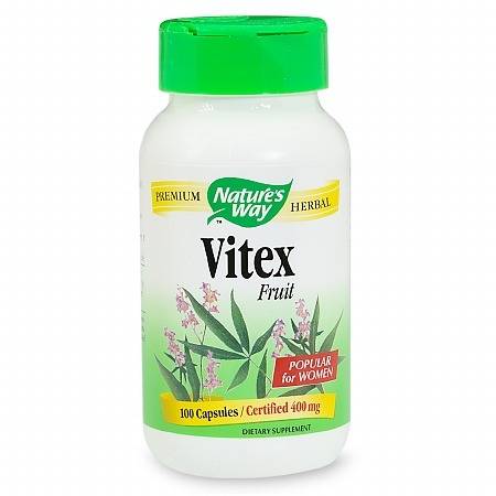 Nature's Way Vitex Fruit 400 mg Dietary Supplement Capsules - 100 ea