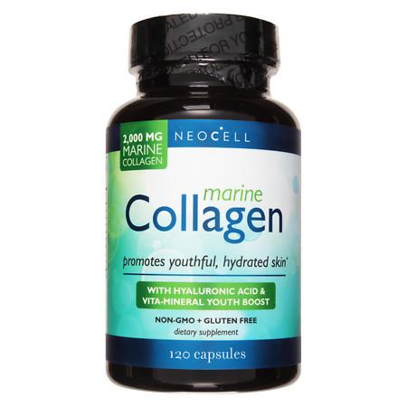 NeoCell Marine Collagen + Hyaluronic Acid, Capsules - 120 ea