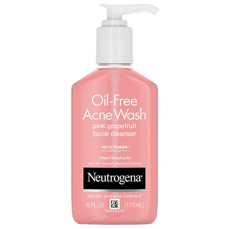 Neutrogena Oil-Free Acne Wash Pink Grapefruit Facial Cleanser - 6 fl oz