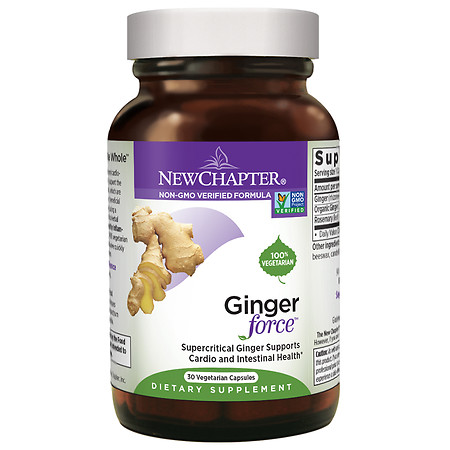 New Chapter Ginger Force, Vegetarian Capsules - 30 ea