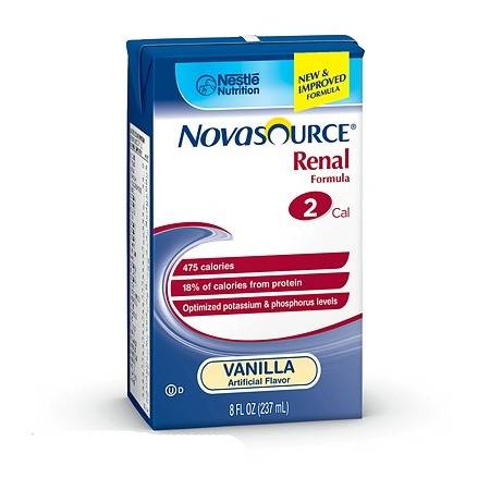Novasource Renal Complete Nutrition Formula for Kidney Disease Vanilla - 8 oz.