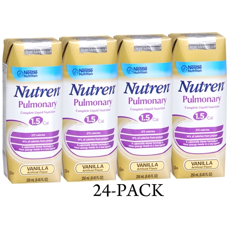 Nutren Pulmonary Complete Liquid Nutrition 1.5 Cal 24 Pack Vanilla - 250 fl oz