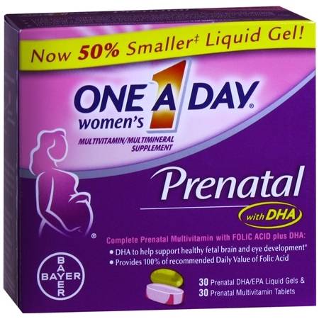 One A Day Women's Prenatal MultivitaminMultimineral Supplement Tablets & Liquid Gels - 30 ea