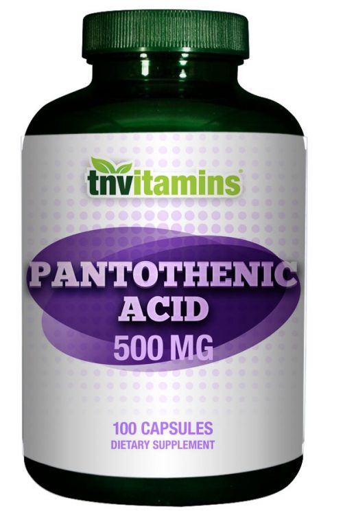 Pantothenic Acid B-5 500 Mg