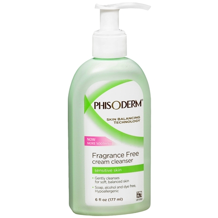 Phisoderm Fragrance Free Cream Cleanser, Sensitive Skin - 6 fl oz