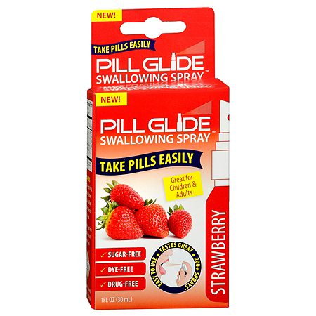 Pill Glide Swallowing Spray Strawberry - 1 oz.