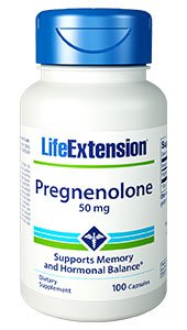 Pregnenolone, 50 mg, 100 capsules