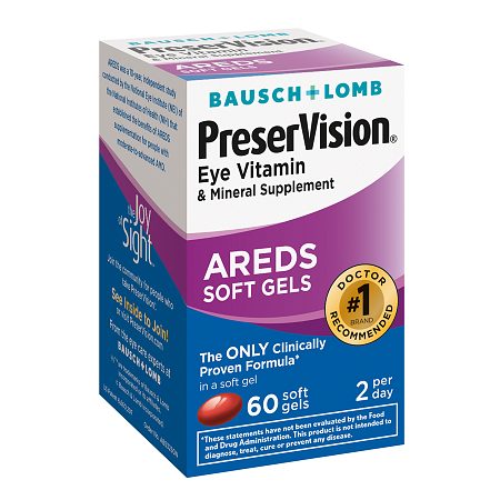 PreserVision Eye Vitamin and Mineral Supplement, with AREDS, Softgels - 60 ea