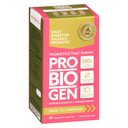 Probiogen Daily Digestive Balance Probiotic Vegetarian Capsules - 30 ea