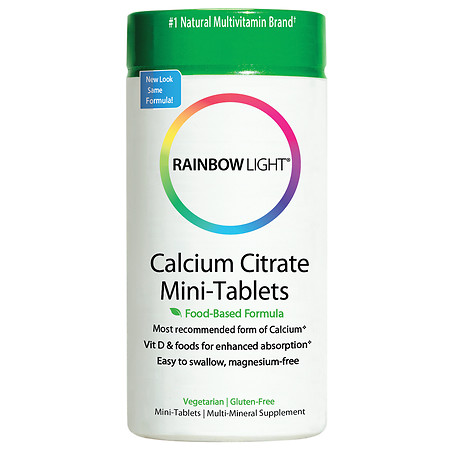 Rainbow Light Calcium Citrate Mini-Tablets Food-Based Formula - 120 ea