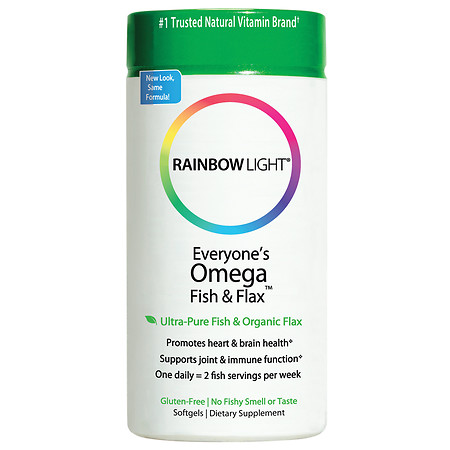 Rainbow Light Just Once Everyone's Omega Fish & Flax Oil Dietary Supplement Softgels - 60 ea