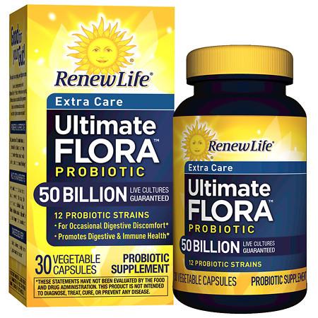ReNew Life Ultimate Flora Critical Care 50 Billion Dietary Supplement Vegetable Capsules - 30 ea