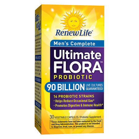 ReNew Life Ultimate Flora Men's Complete 90 Billion, Vegetable Capsules - 30 ea