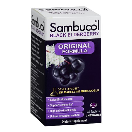 Sambucol Black Elderberry Immune System Support Elderberry - 30 ea