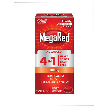 Schiff MegaRed Advanced 4 in 1 500 mg Softgels - 25 ea