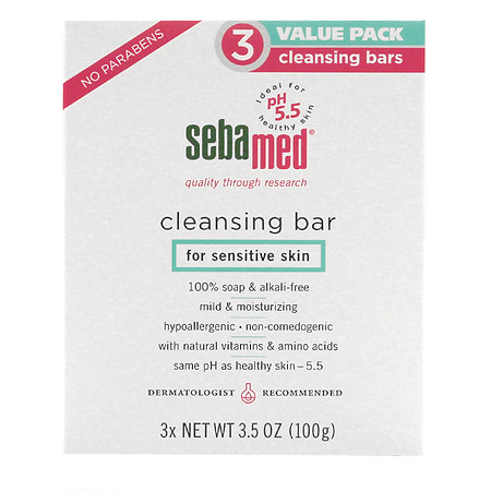 Sebamed Soap Free Cleansing Bar - 3 ea