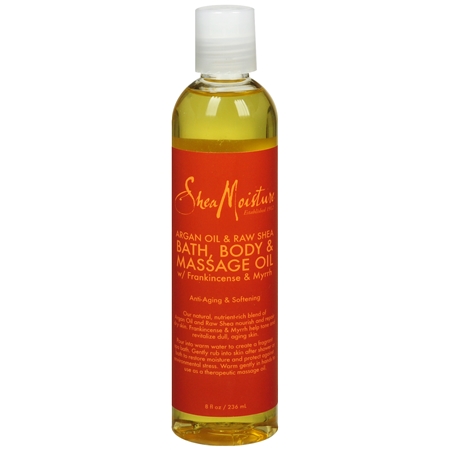 SheaMoisture Bath, Body & Massage Oil Argan Oil & Raw Shea - 8 oz.