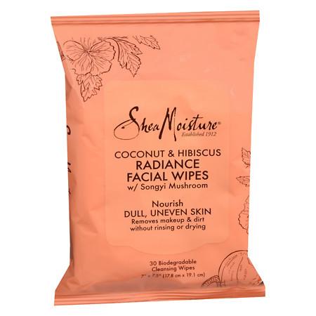SheaMoisture Coconut & Hibiscus Facial Wipes - 30 ea