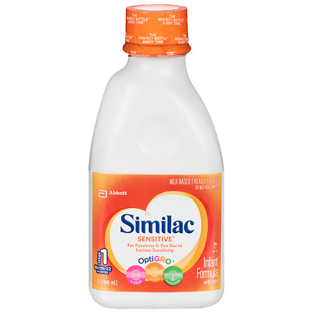 Similac Sensitive Infant Formula with Iron, Ready to Feed - 1 qt