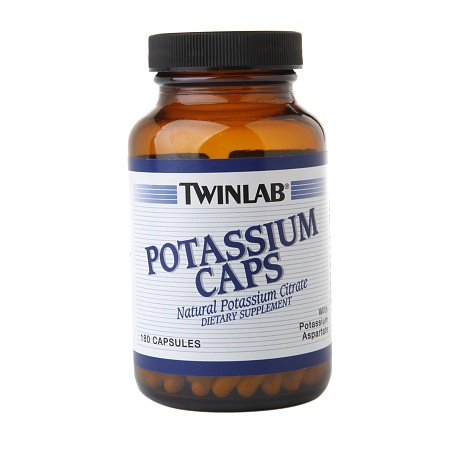 Twinlab Potassium Caps Dietary Supplement Capsules - 180 ea