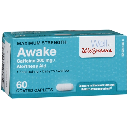 Walgreens Awake Alertness Aid Caplets - 60 ea