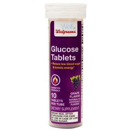 Walgreens Glucose Tablets Grape - 10 ea