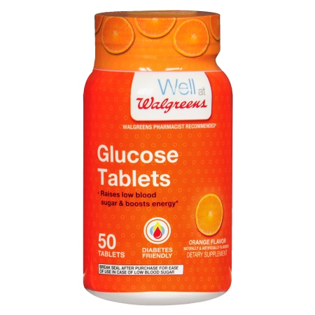Walgreens Glucose Tablets Orange - 50 ea