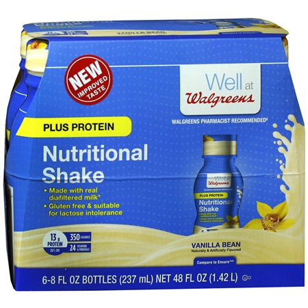Walgreens Nutritional Plus Shake Vanilla - 8 oz.