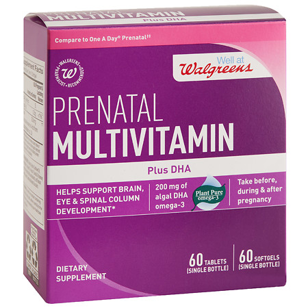 Walgreens Prenatal Multi + DHA 2 Step TabletsLiqui-Gels - 60 ea