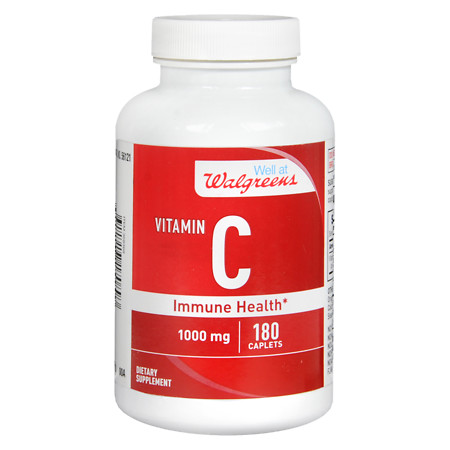 Walgreens Vitamin C Immune Health 1000mg, Caplets - 180 ea