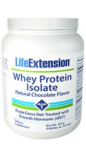 Whey Protein Isolate (Natural Chocolate Flavor), 437 grams (0.96 lb. or 15.4 oz.)