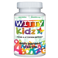 WittyKidz Natural Focus & Attention Supplement for Kids - 6 Month Supply